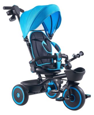 6-in-1 Toddler Tricycle and Stroller with Canopy and Push Handle, Ages 12 Months to 5 Years