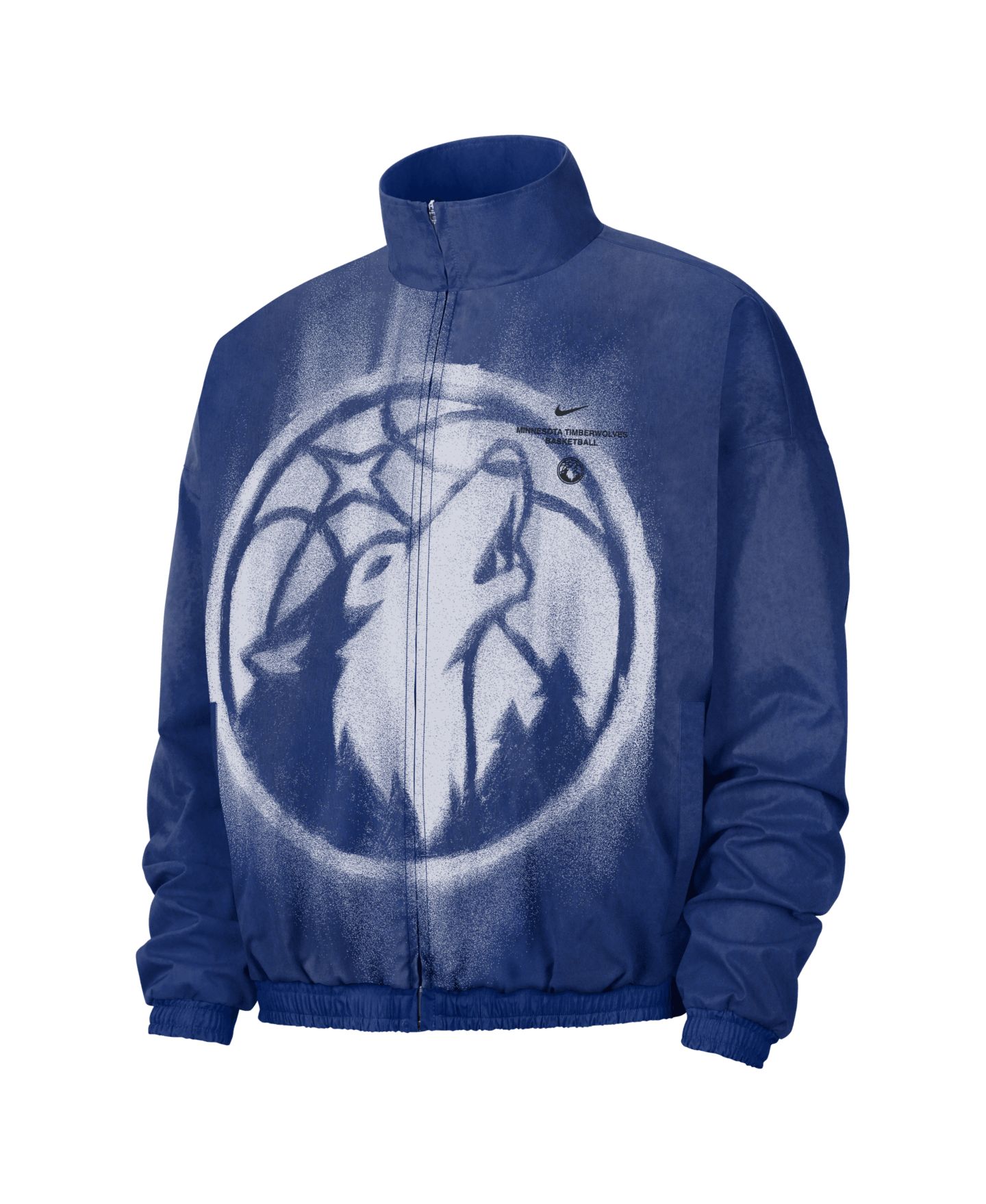 Мужская куртка Nike Blue, White Minnesota Timberwolves 2026 Game Theater Loud On Court Anthem — фото 1
