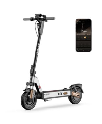 G5 Electric Scooter, 28 mi Max Range, 20 MPH Max Speed, Front Fork and Rear Arm Suspension, 10" Tires