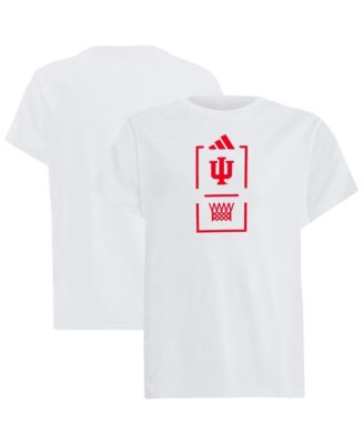 Big Boys' and Girls' White Indiana Hoosiers Basketball Fresh T-Shirt