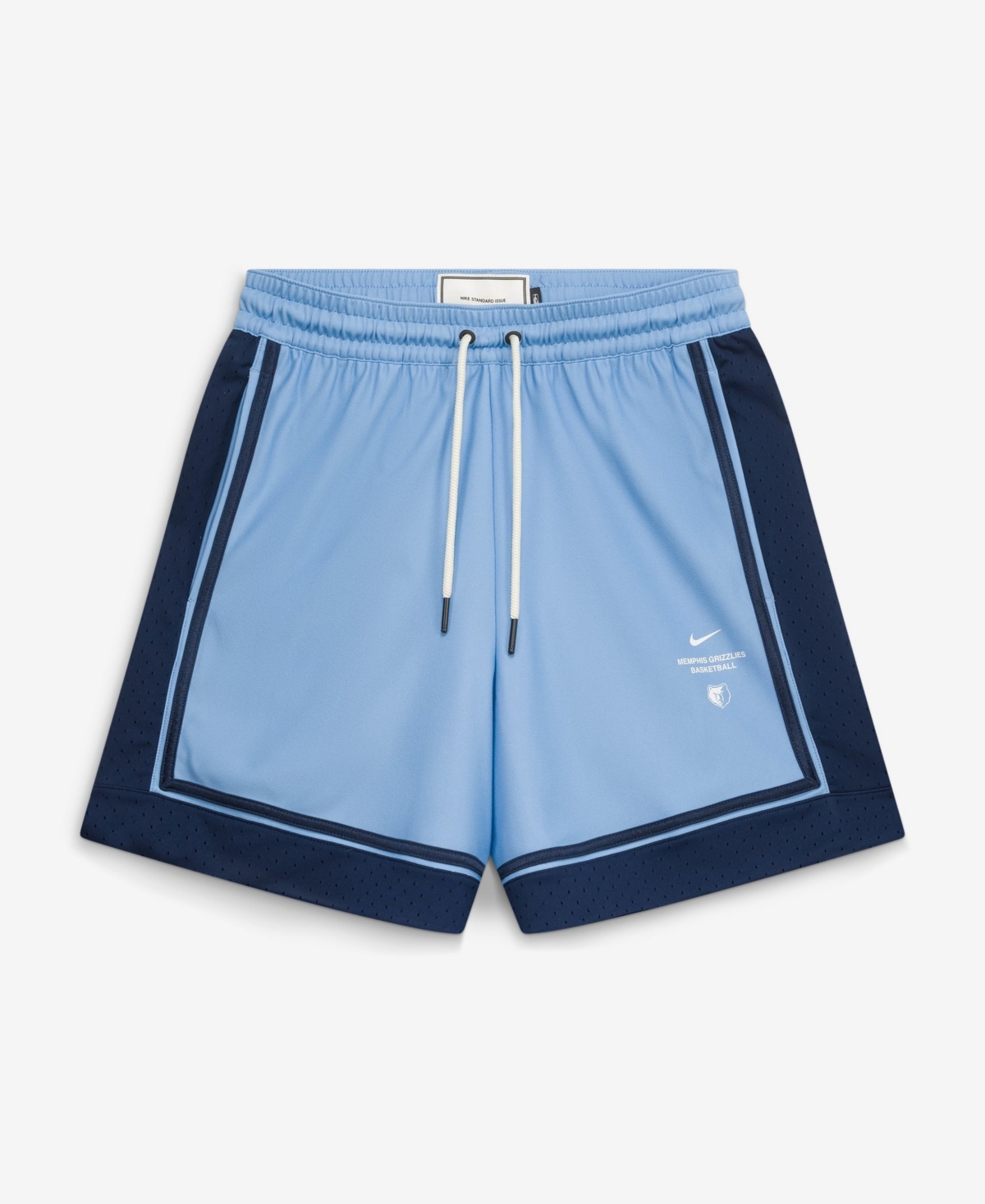 Nike Men's Light Blue Memphis Grizzlies 2026 Standard Issue Pre-Game Pro Shorts - Light Blue, Navy