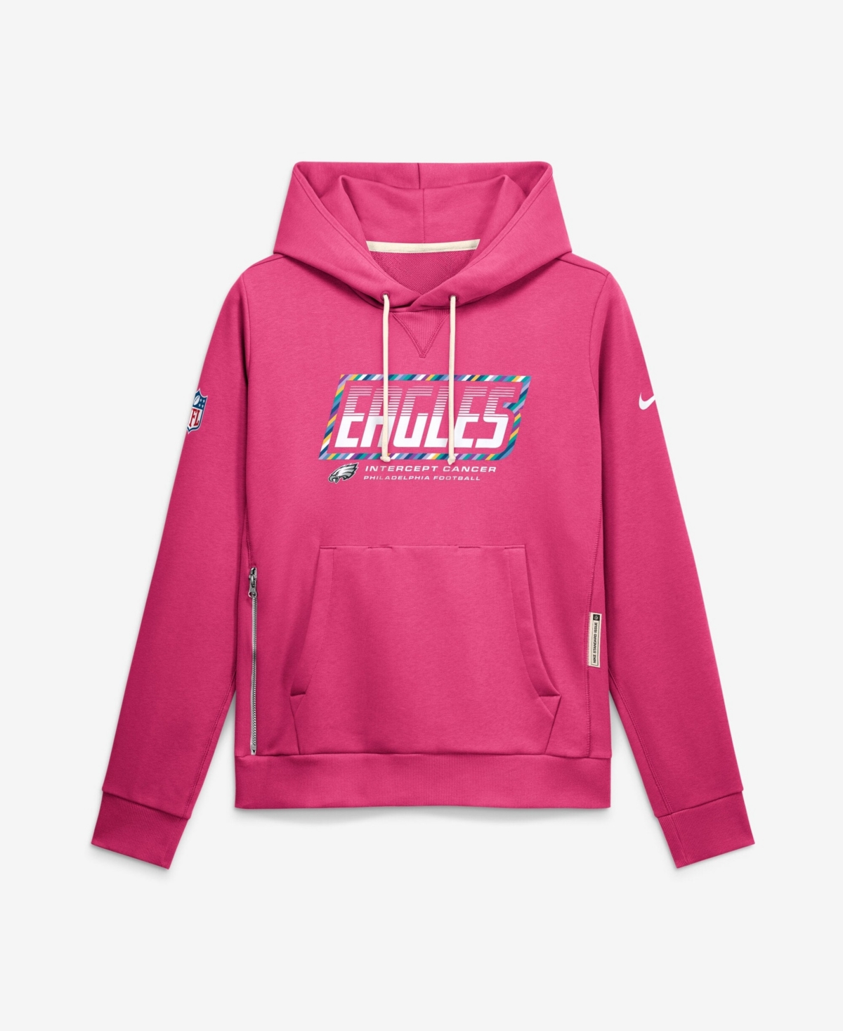 Nike Women's Pink Philadelphia Eagles 2026 Nfl Crucial Catch Sideline Standard Issue Dri-fit Pullover Hoodie - Pink
