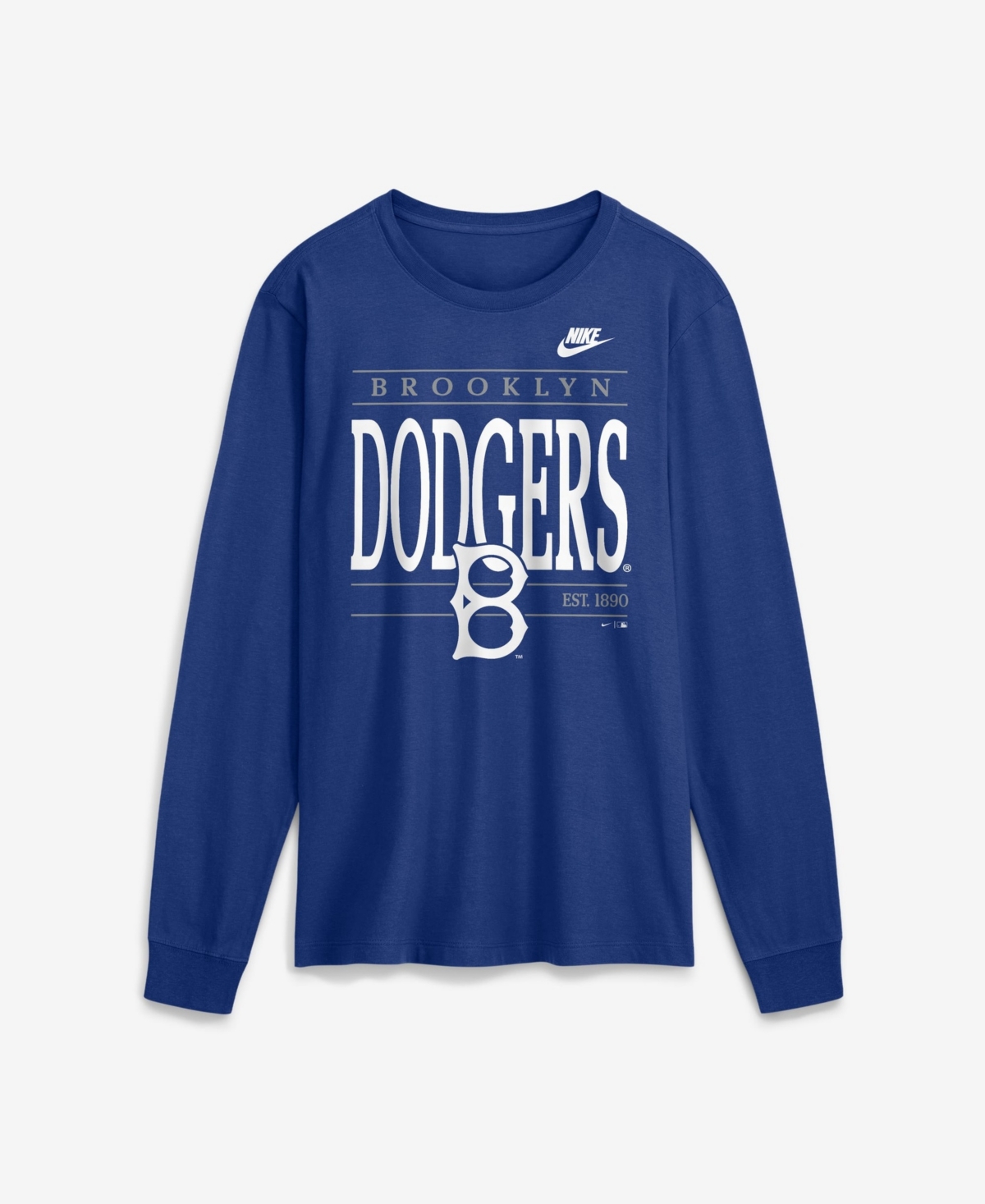 Nike Men's Royal Brooklyn Dodgers Cooperstown Graphic Long-Sleeve T-Shirt - Royal