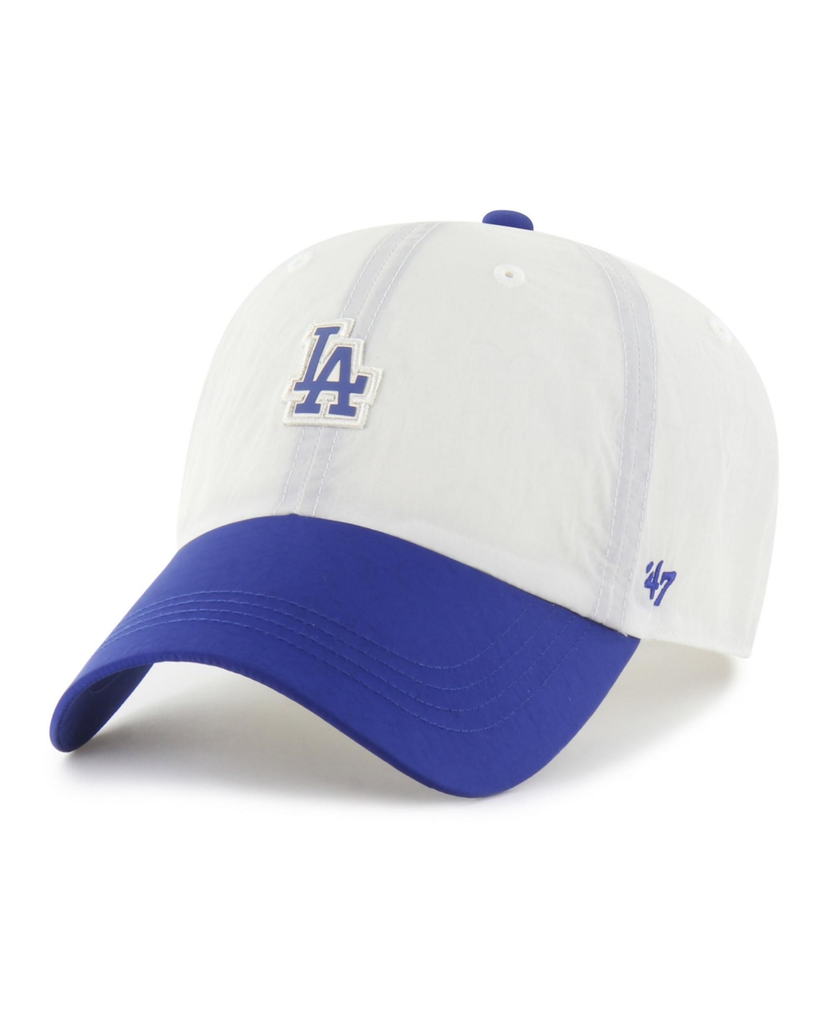 '47 Brand Men's and Women's White/Royal Los Angeles Dodgers Modernia Clean Up Adjustable Hat - White, Royal