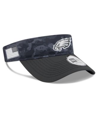 Men's Black Philadelphia Eagles 2026 Salute To Service Adjustable Visor Hat