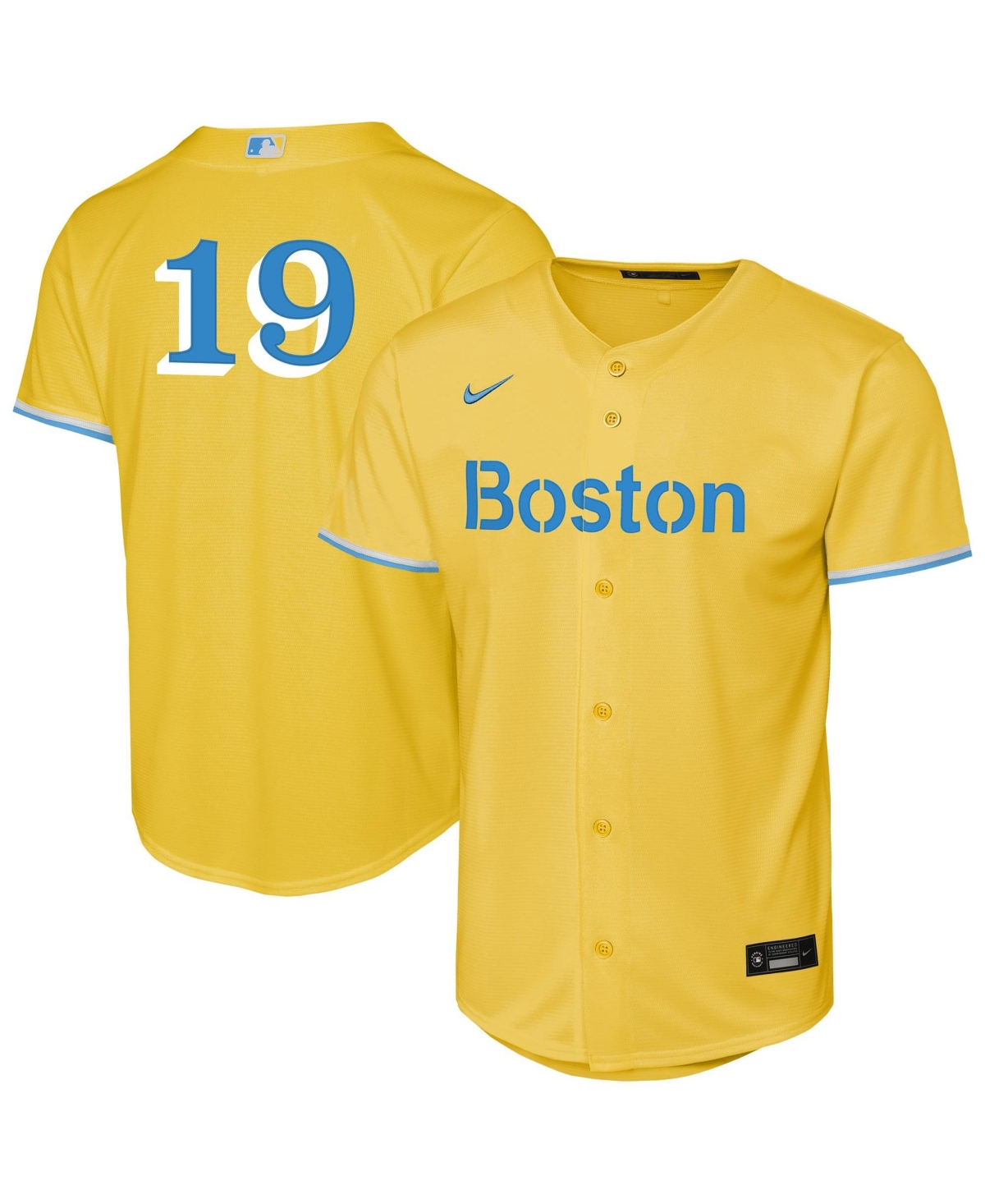 Nike Big Boys' and Girls' Roman Anthony Gold Boston Red Sox Alternate Stadium Jersey - Gold