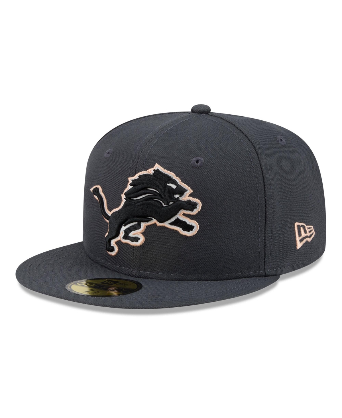 New Era Men's Gray Detroit Lions Fall Glow 59FIFTY Fitted Hat - Gray