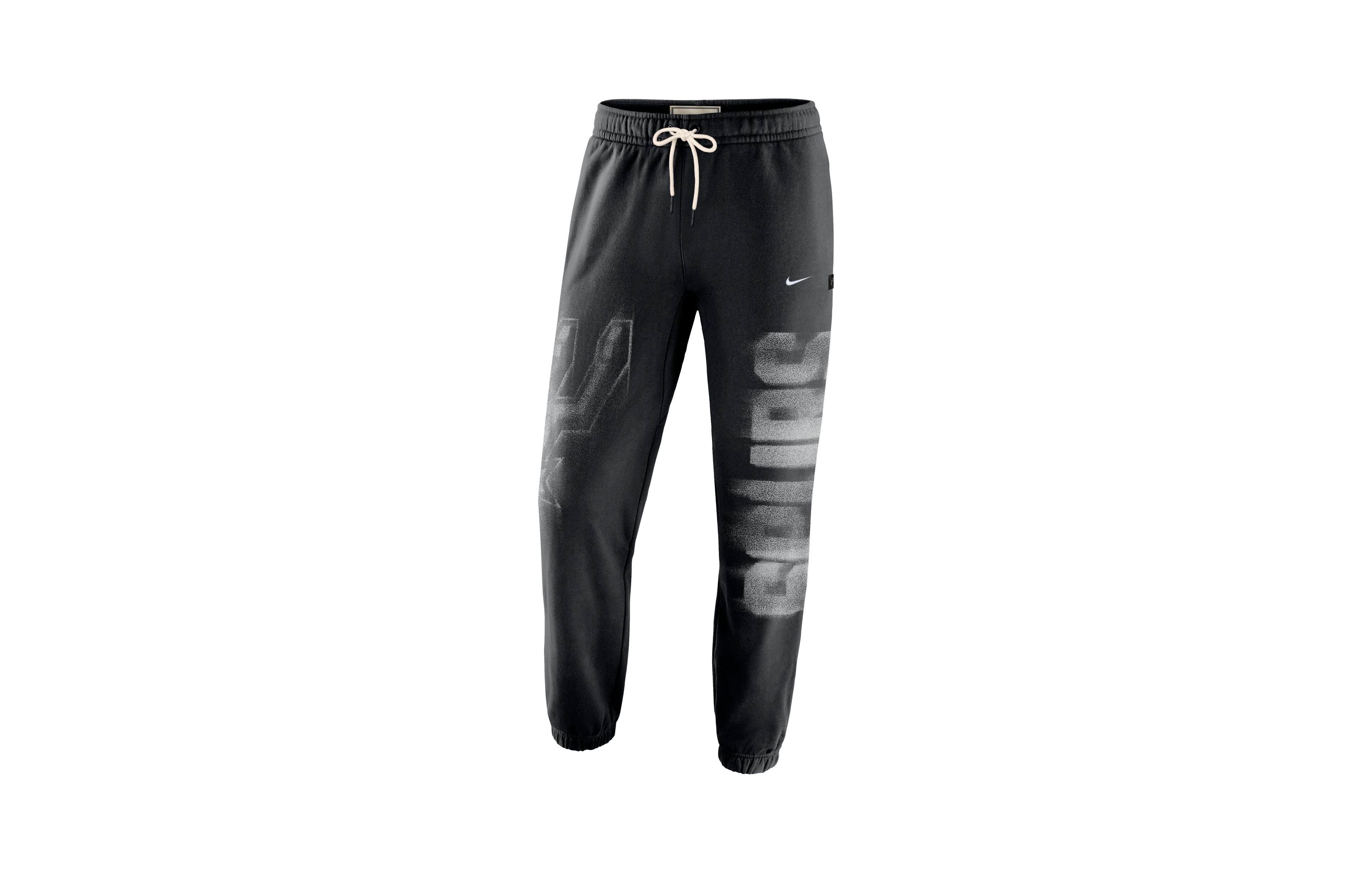Nike Men's Black, White San Antonio Spurs 2026 Game Theather Fleece Sweatpants