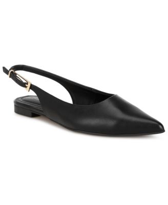 Women's Temptest Pointed-Toe Slingback Low Block Heel Sandals