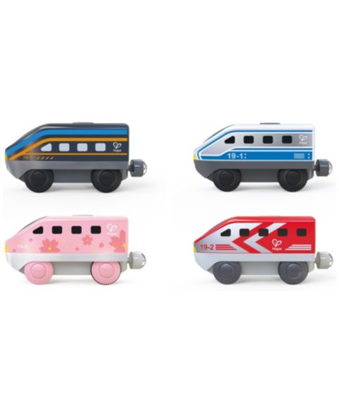 Детские игрушки Hape Intercity Battery-Powered Forward and Reverse Locomotive Set