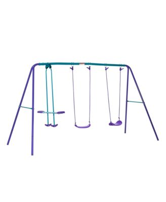 Backyard Height Adjustment Swing Set, Ages 3+