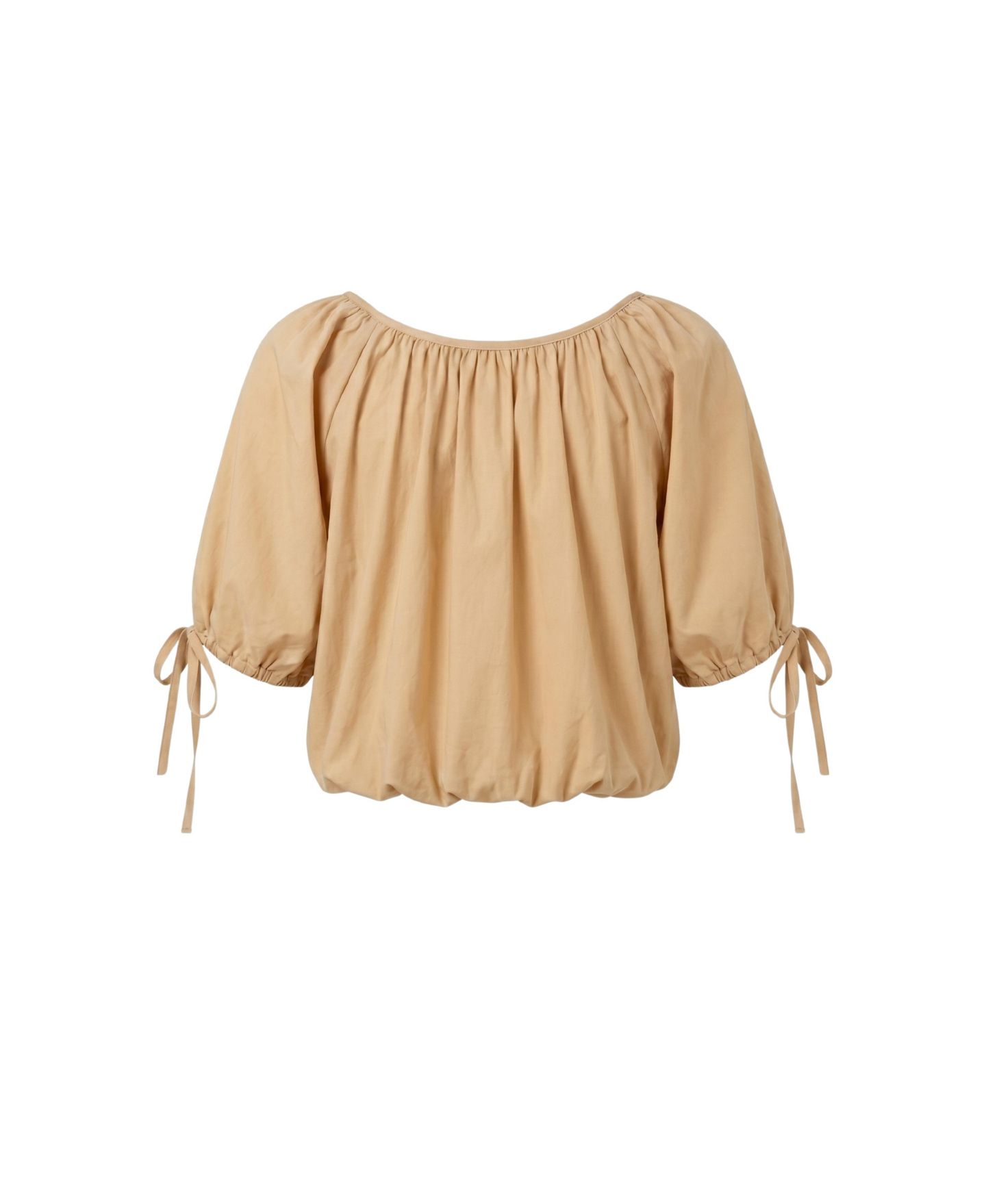 Женский топ Modenaire Puff-Sleeve Gathered-Neck — фото 8