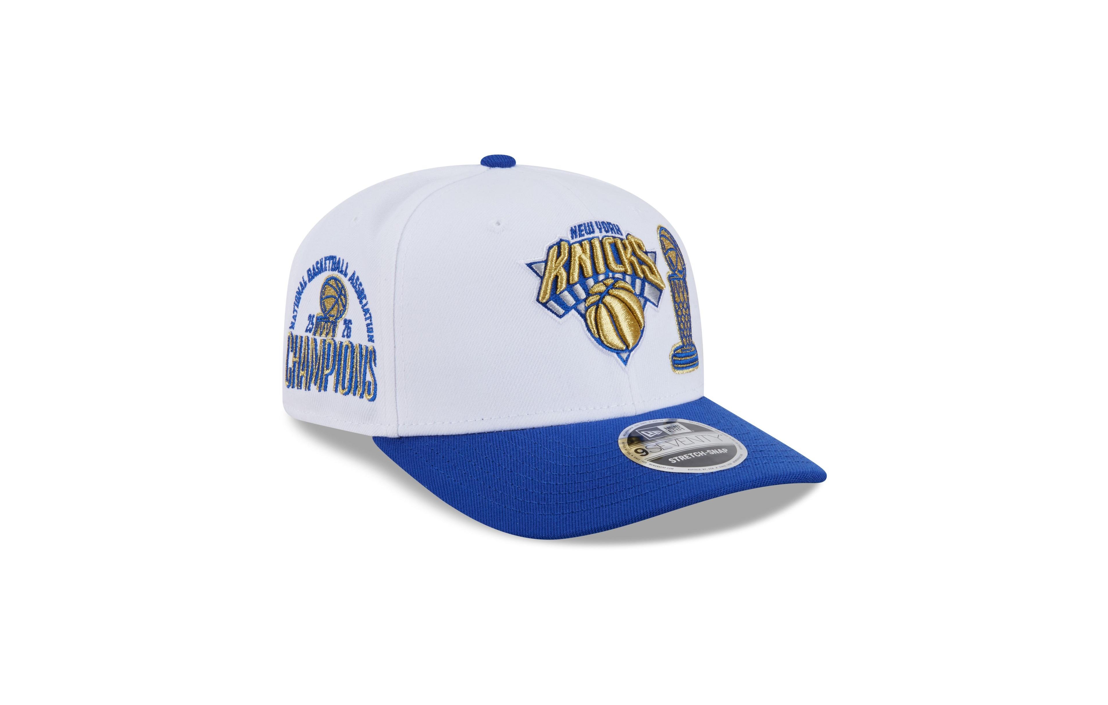 New Era Men's White, Blue New York Knicks 2026 Ring Ceremony 9SEVENTY Adjustable Hat