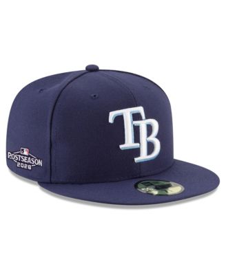 Men's Navy Tampa Bay Rays 2026 MLB Postseason Side Patch 59FIFTY Fitted Hat