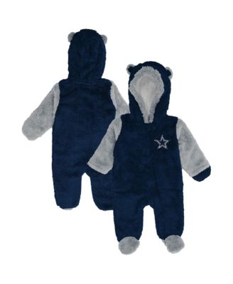 Baby Boys and Girls Navy Dallas Cowboys Stay Napping Teddy Bunting Pram