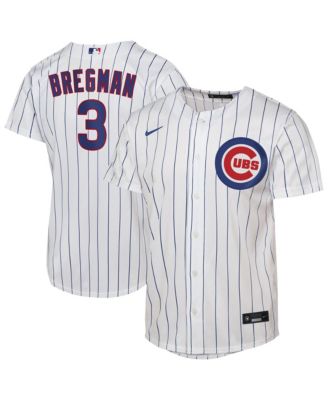 Big Boys' and Girls' Alex Bregman White Chicago Cubs Home Replica Jersey
