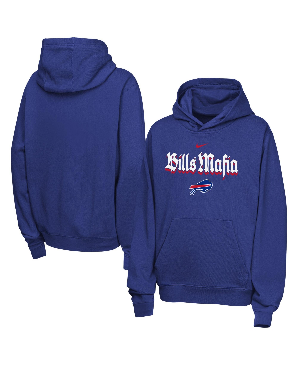 Nike Big Boys' and Girls' Royal Buffalo Bills Pullover Hoodie - Royal