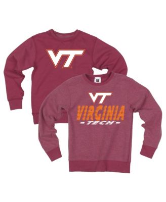 Big Boys' and Girls' Maroon Virginia Tech Hokies Reversible Sweatshirt