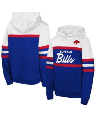 Big Boys' and Girls' Royal Buffalo Bills Throwback Head Coach Hoodie