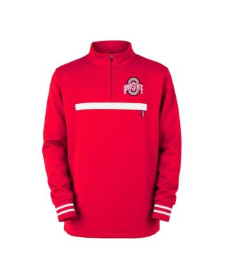 Toddler Scarlet Ohio State Buckeyes Atlas Quarter-Zip Tri-Blend Pullover