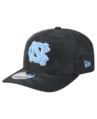 Men's Black North Carolina Tar Heels Perforated Camo 9SEVENTY Adjustable Hat