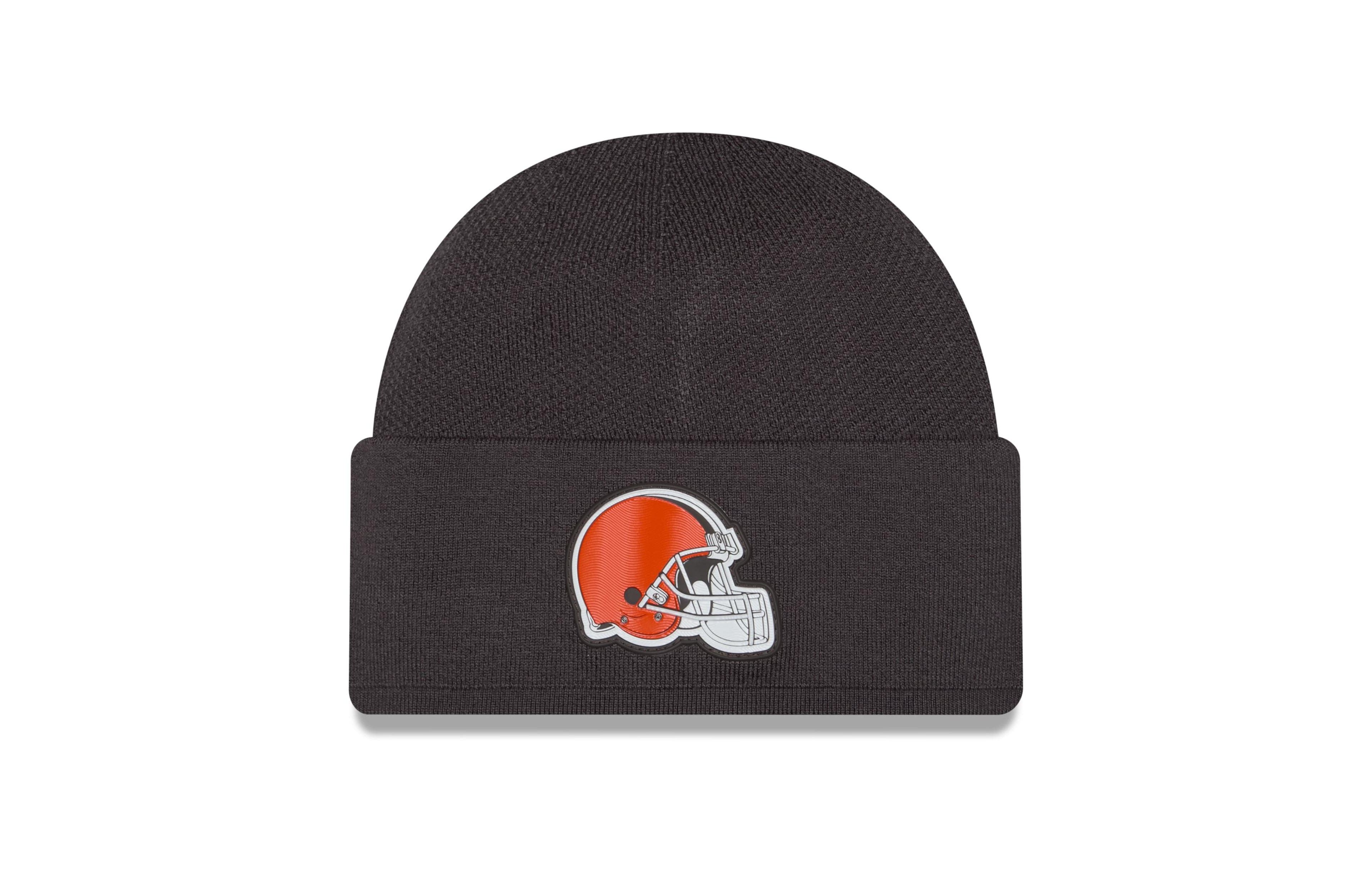 New Era Men's Charcoal Cleveland Browns 2026 Sideline Cold Weather Skully Knit Hat
