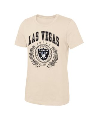 Big Girls Natural Las Vegas Raiders Undefeated T-Shirt