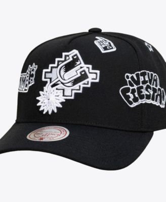Men's and Women's Black San Antonio Spurs Hardwood Classics Downtown Doodle Pro Snapback Hat