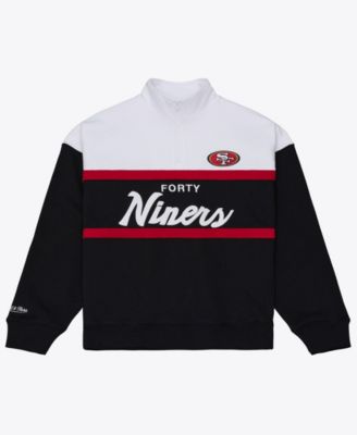 Women's Black San Francisco 49ers Head Coach Quarter-Zip Pullover