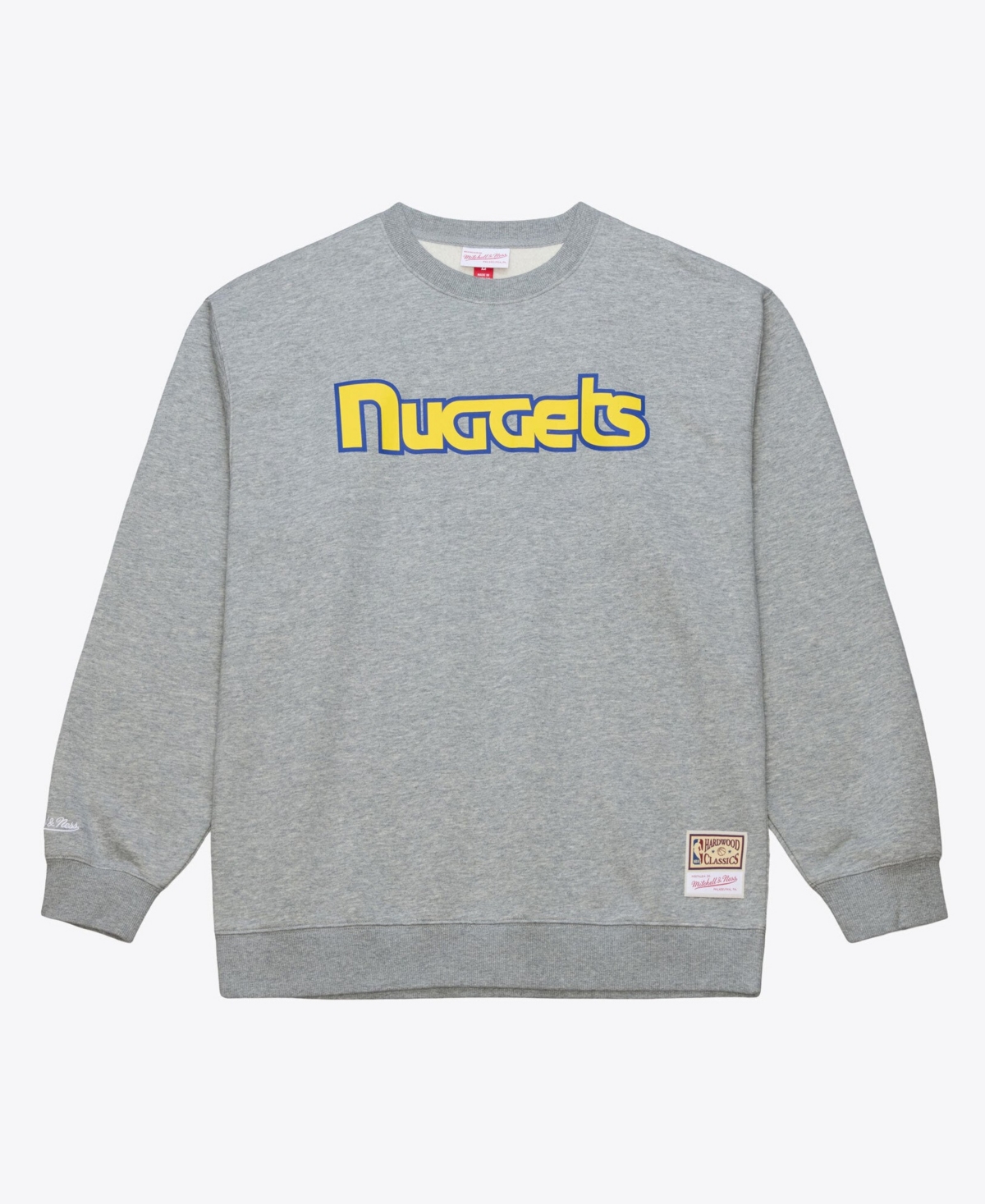 Mitchell & Ness Men's Heather Gray Denver Nuggets Walk-Off Fleece Sweatshirt - Heather Gray