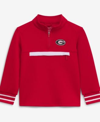 Toddler Red Georgia Bulldogs Atlas Quarter-Zip Tri-Blend Pullover