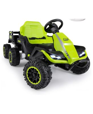 24V Ride-On Tractor with Detachable Trailer, Parent Remote Control & LED Lights, 66 lbs. Capacity, Ages 3+