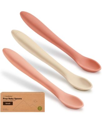 Prep Small Self-Feeding BPA-Free Baby Spoons, 3-Pack