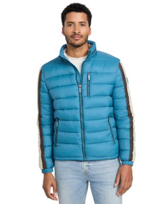 Men's Regular-Fit Color-Block Puffer Jacket
