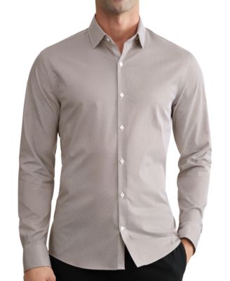 Men's Motion Stretch Extra-Slim Wrinkle-Resistant Dress Shirt