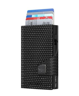 Click and Slide Coin Pocket Diagonal RFID Blocking Wallet
