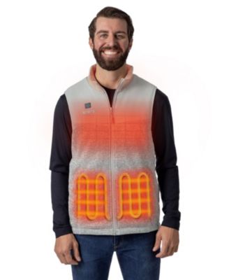 Men's Big & Tall 4-Zone Heated Fleece Vest