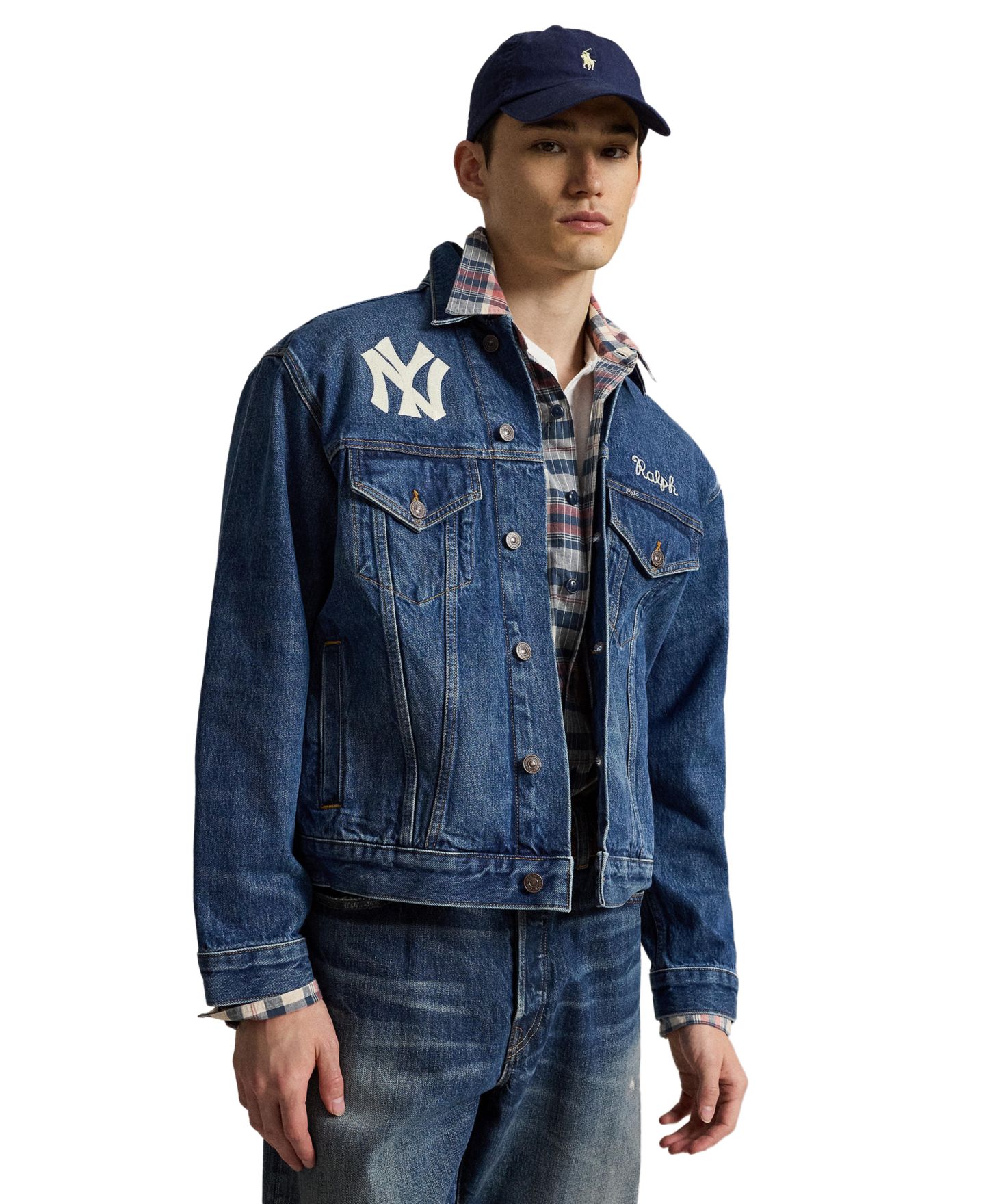 Мужская куртка Polo Ralph Lauren Yankees Trucker, цвет: Elliots — фото 1