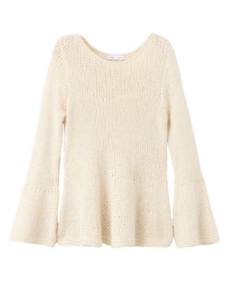 Women's Plus Size Peplum Knit Boat Neck Sweater