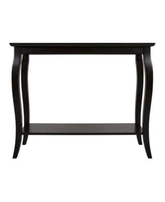 Rectangular Console Table - Glass Shelf for Computer Workstations