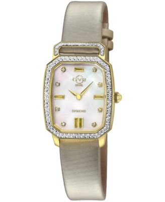 Pavia Women's Swiss Quartz Leather Strap Watch 25mm