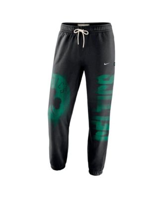 Men's Black, White Boston Celtics 2026 Game Theather Fleece Sweatpants