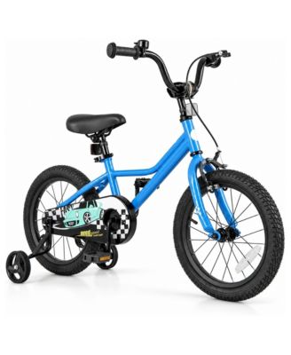 16 Inch Kids Bike with Removable Training Wheels and Dual Brakes, Ages 4-7