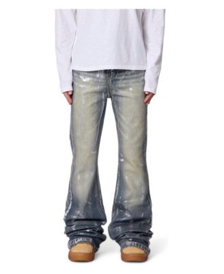 Men's Stretch Waxed Super Flare Jeans
