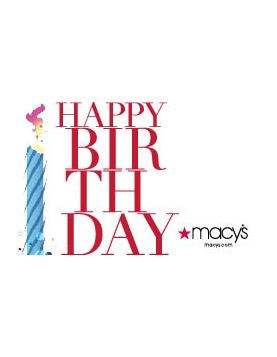 Macy's - Happy Birthday!
