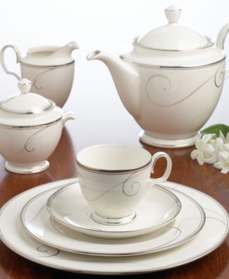 Noritake Platinum Wave Dinnerware Collection - Macy's