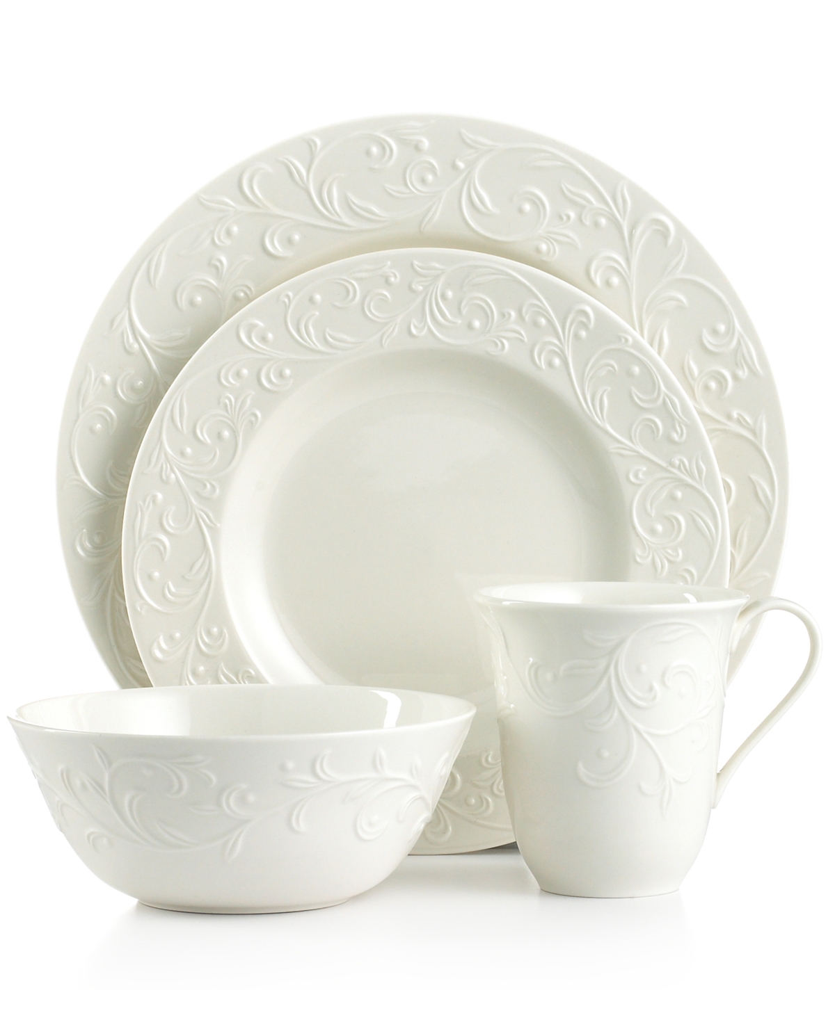 UPC 882864217134 product image for Lenox Dinnerware, Opal Innocence Carved 4 Piece Place Setting | upcitemdb.com