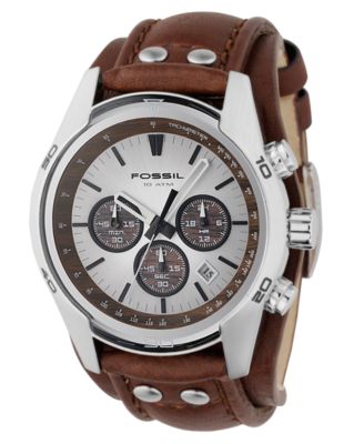 Photo 1 of Fossil Men's Decker Brown Leather Strap Watch CH2565