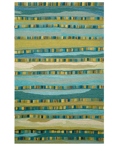 Liora Manne Area Rug, Seville 9625/03 Mosaic Stripe Blue