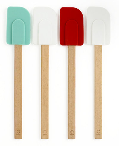 Martha Stewart Collection Set of 4 Sillicone Head Spatulas, Only at Macy's